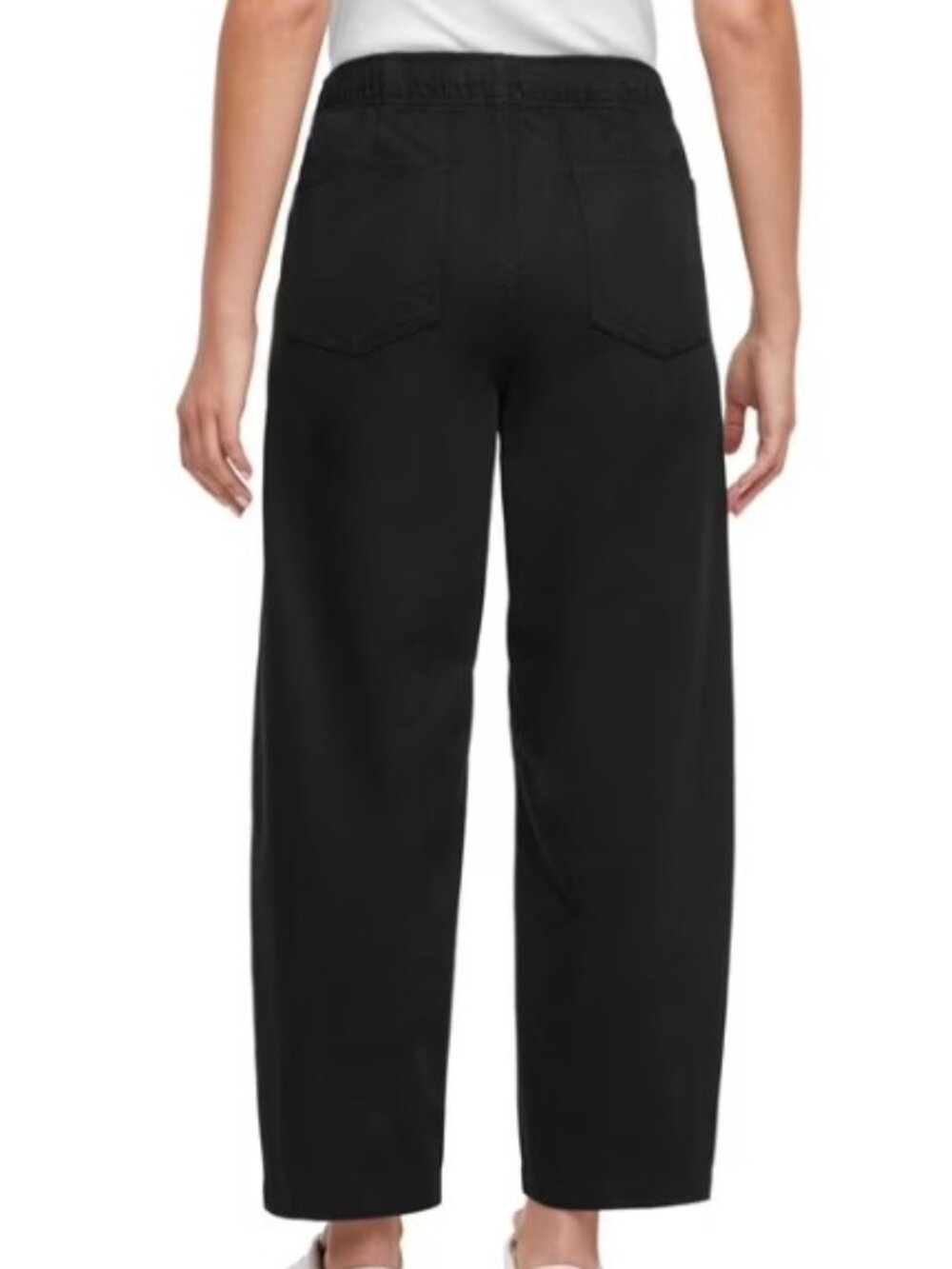 Gap Women's Pull-On Barrel Pant In Black - Picture 2 of 3
